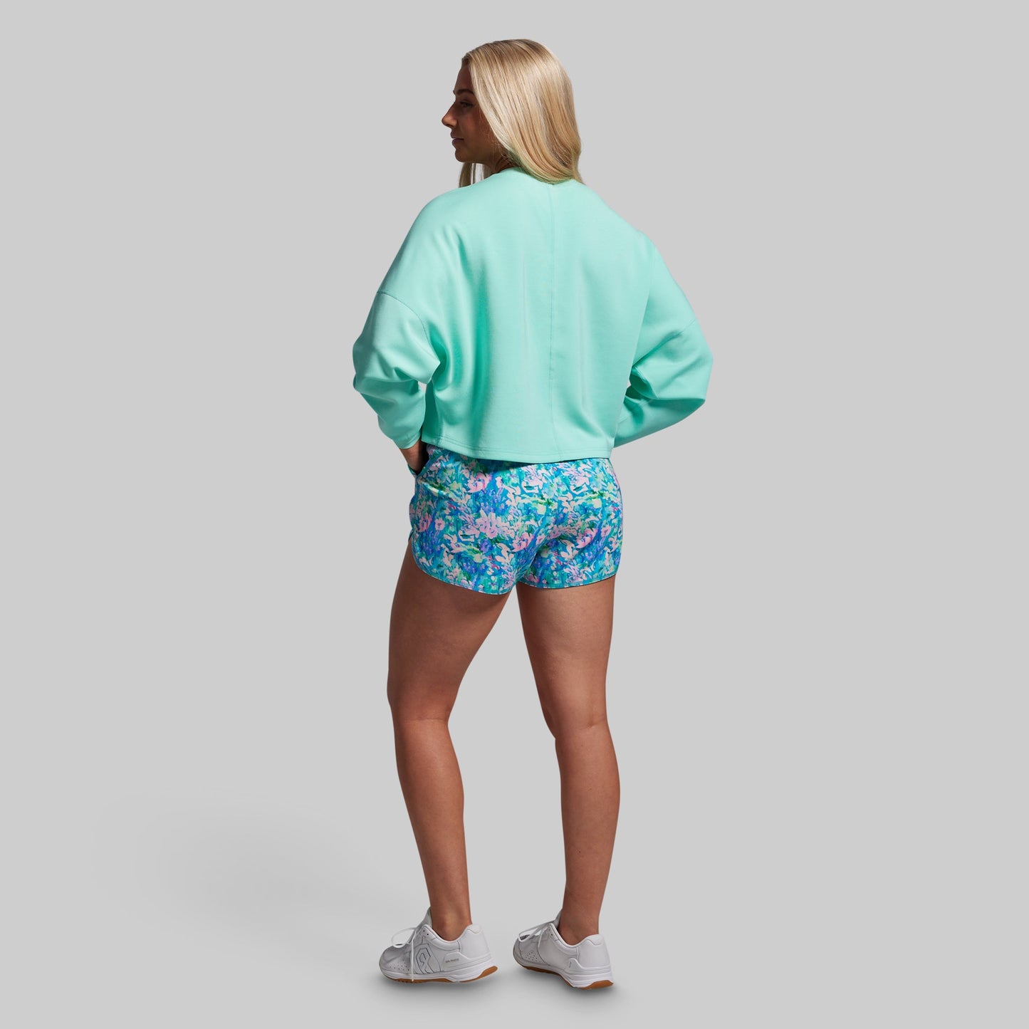 Lounge Lux Cropped Pullover (Jelly Mint)