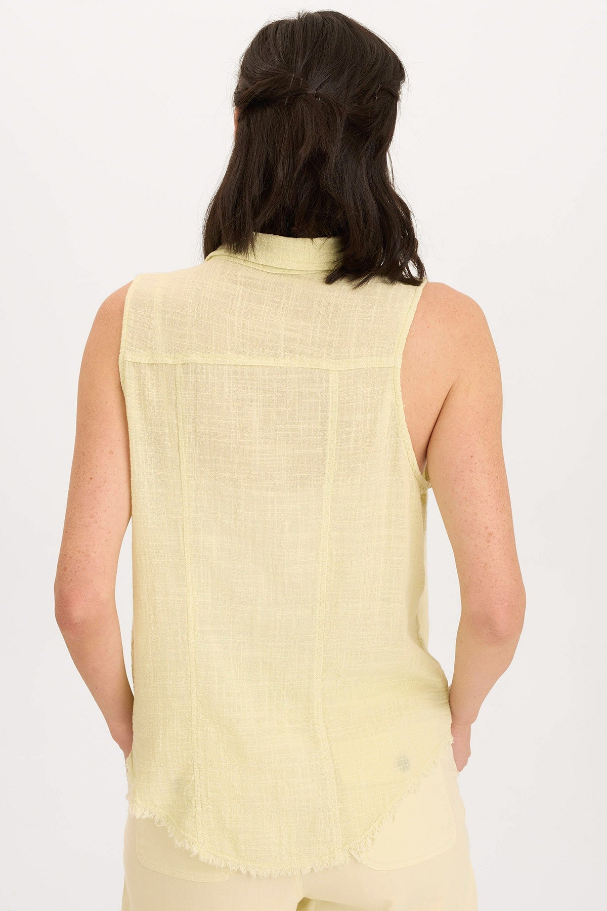 Otto Gauze Button-Up Top