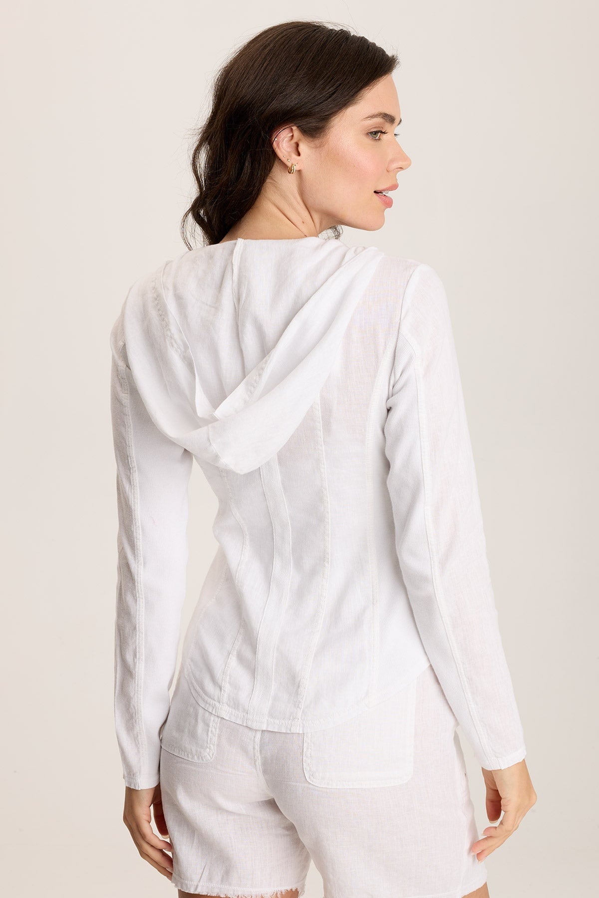 Balvino Linen Ruched Cord Jacket
