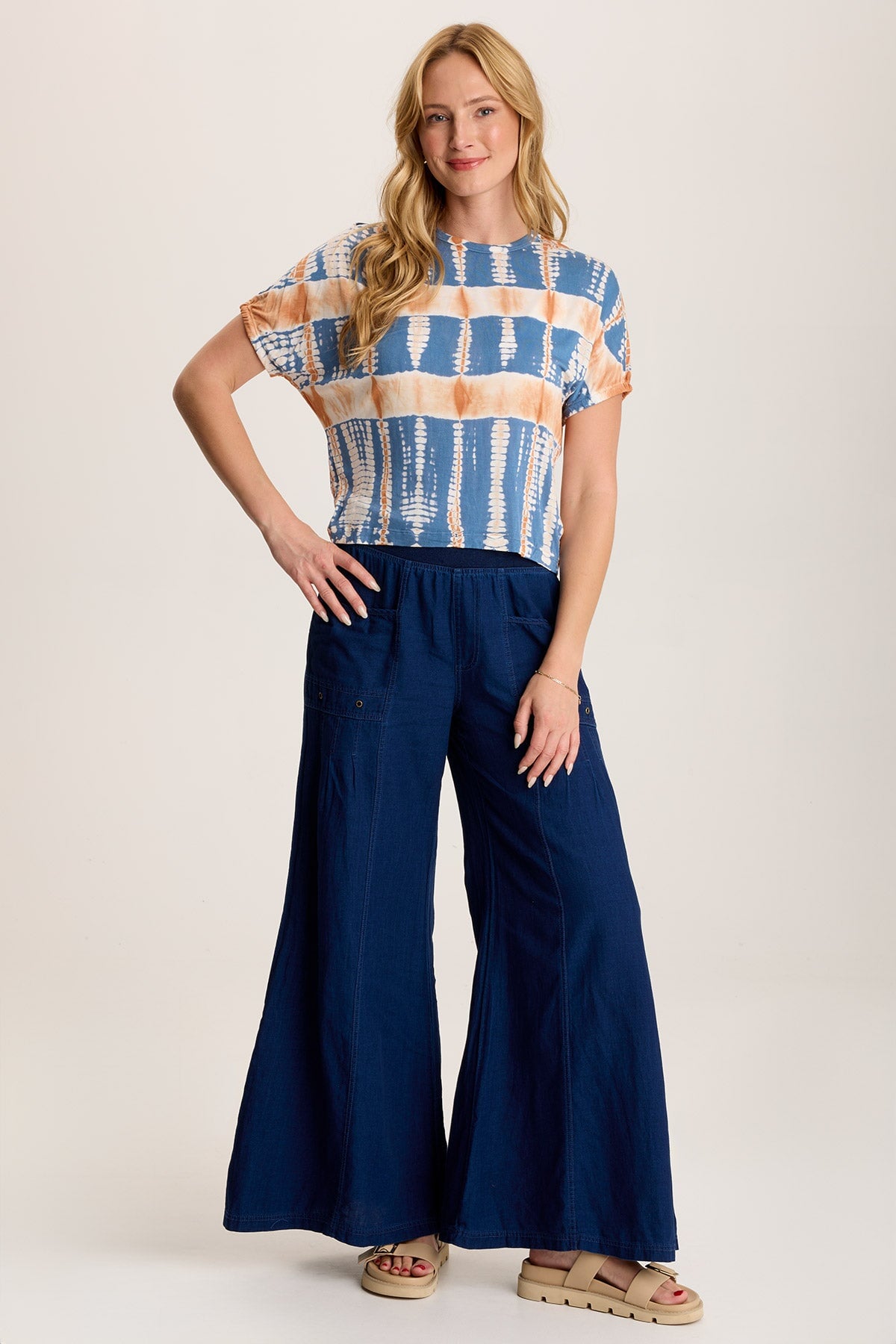 Valensi Soft Jersey Banded Sleeve Tee