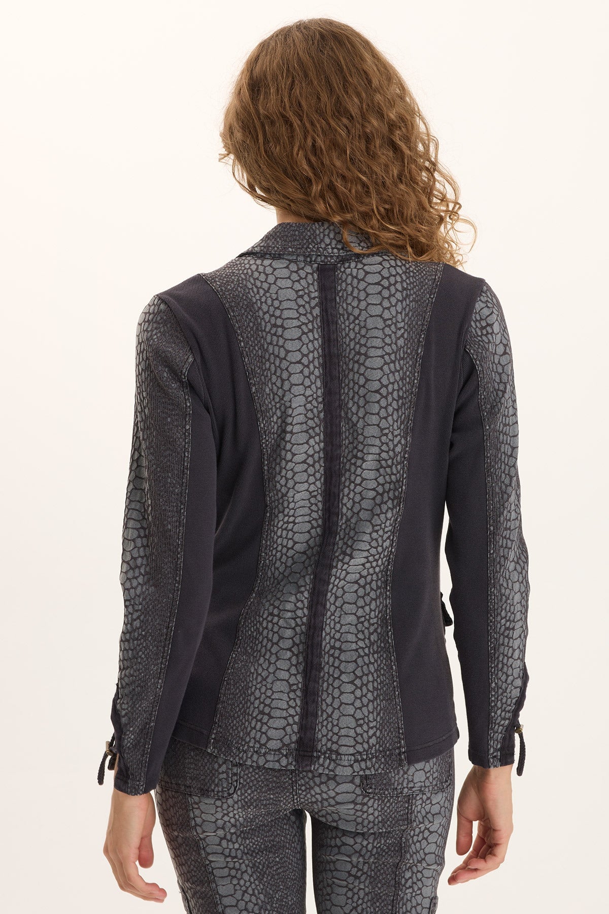 Kirklyn Textured Jacquard Novelty Stretch Blazer