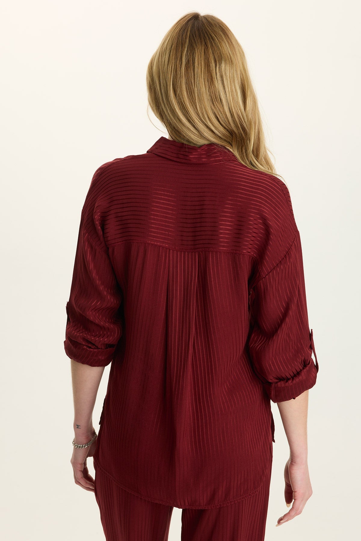 Aeson Relaxed-Fit Stripe Button-Up