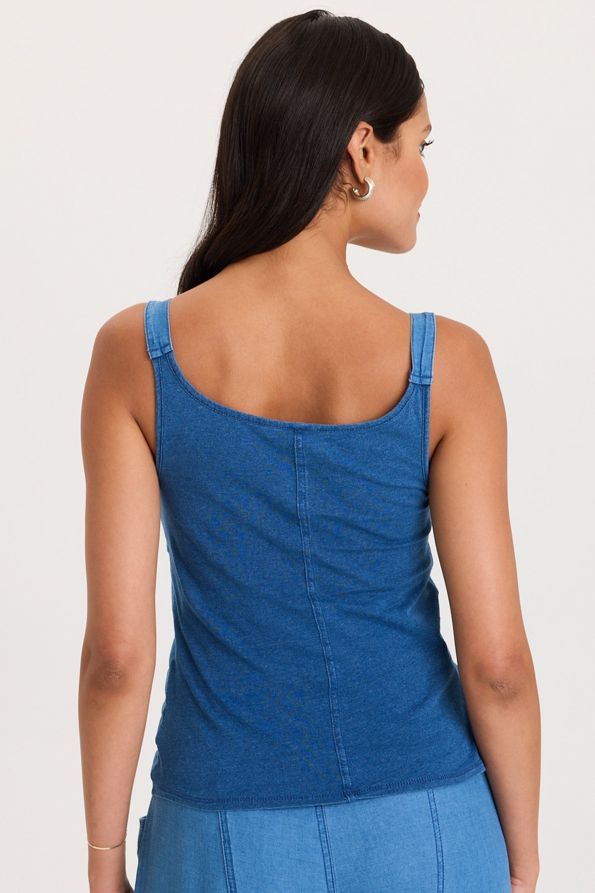 Fife Adjustable Cord Twill/Jersey Tank