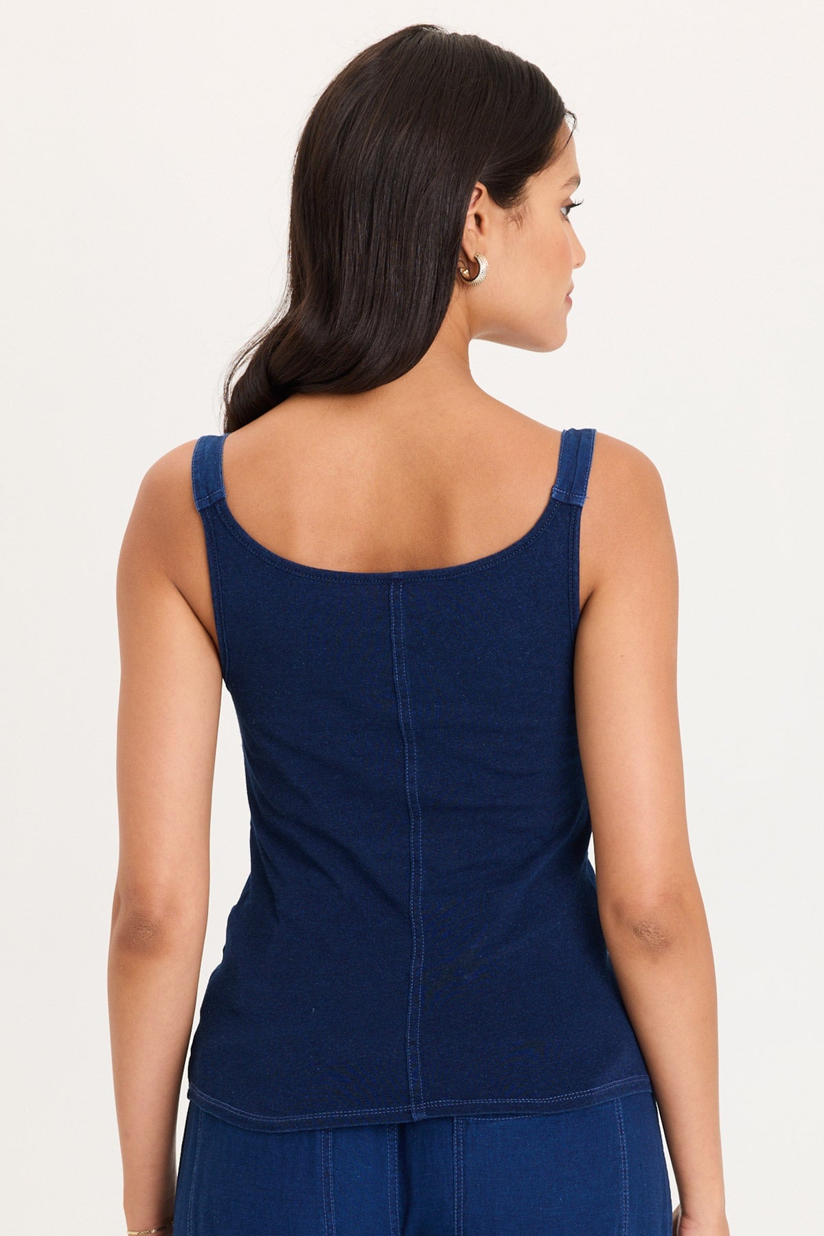 Fife Adjustable Cord Twill/Jersey Tank