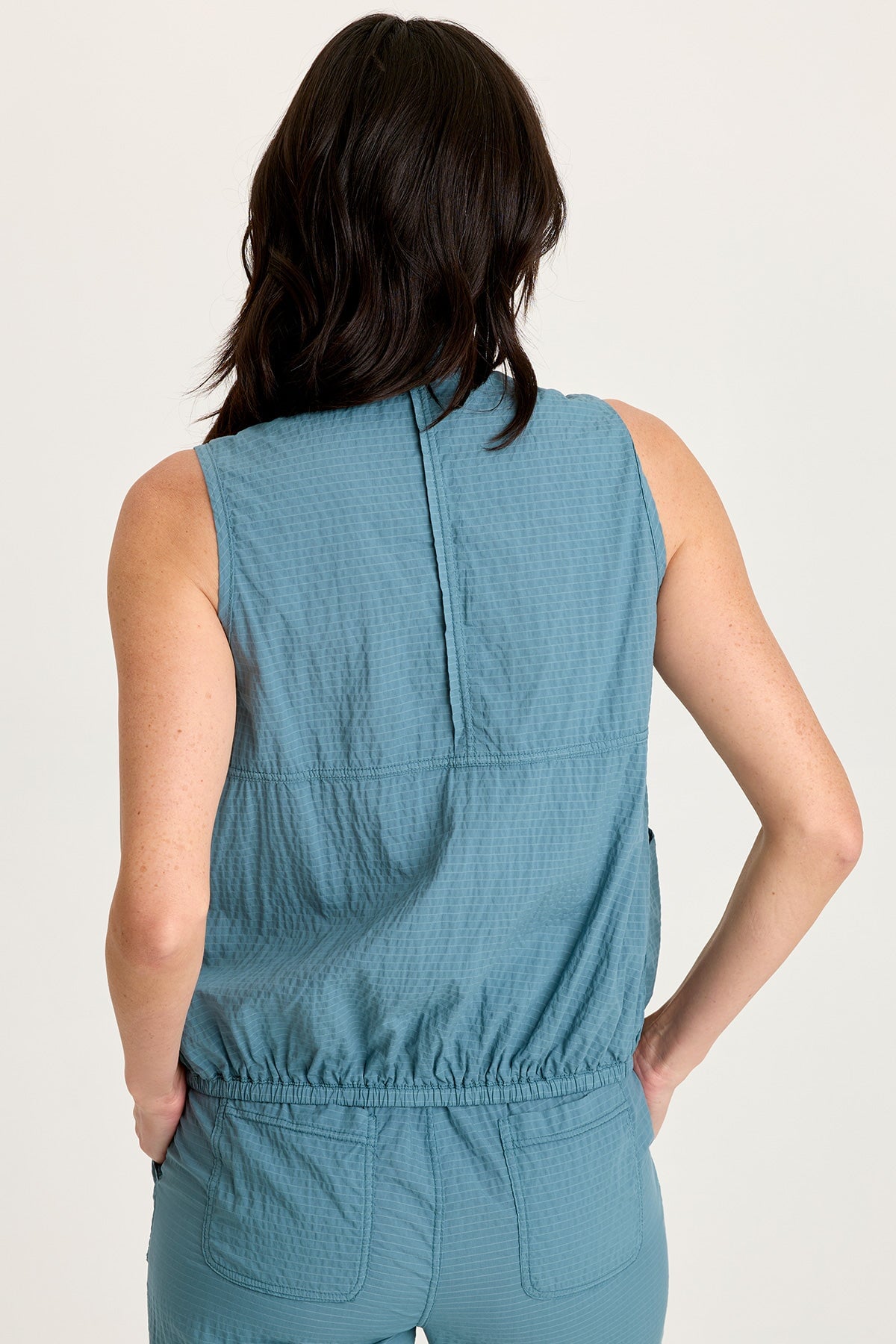 Tallis Textured Zip Front Vest