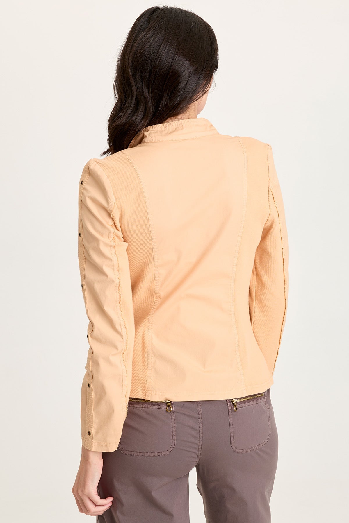 Murphy Poplin Fitted Zip-Up Jacket