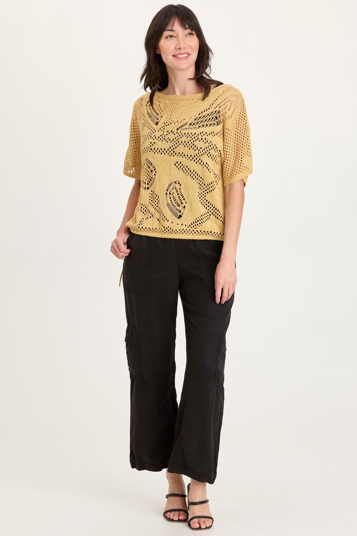 Macon Cotton Knit Short Sleeve Top