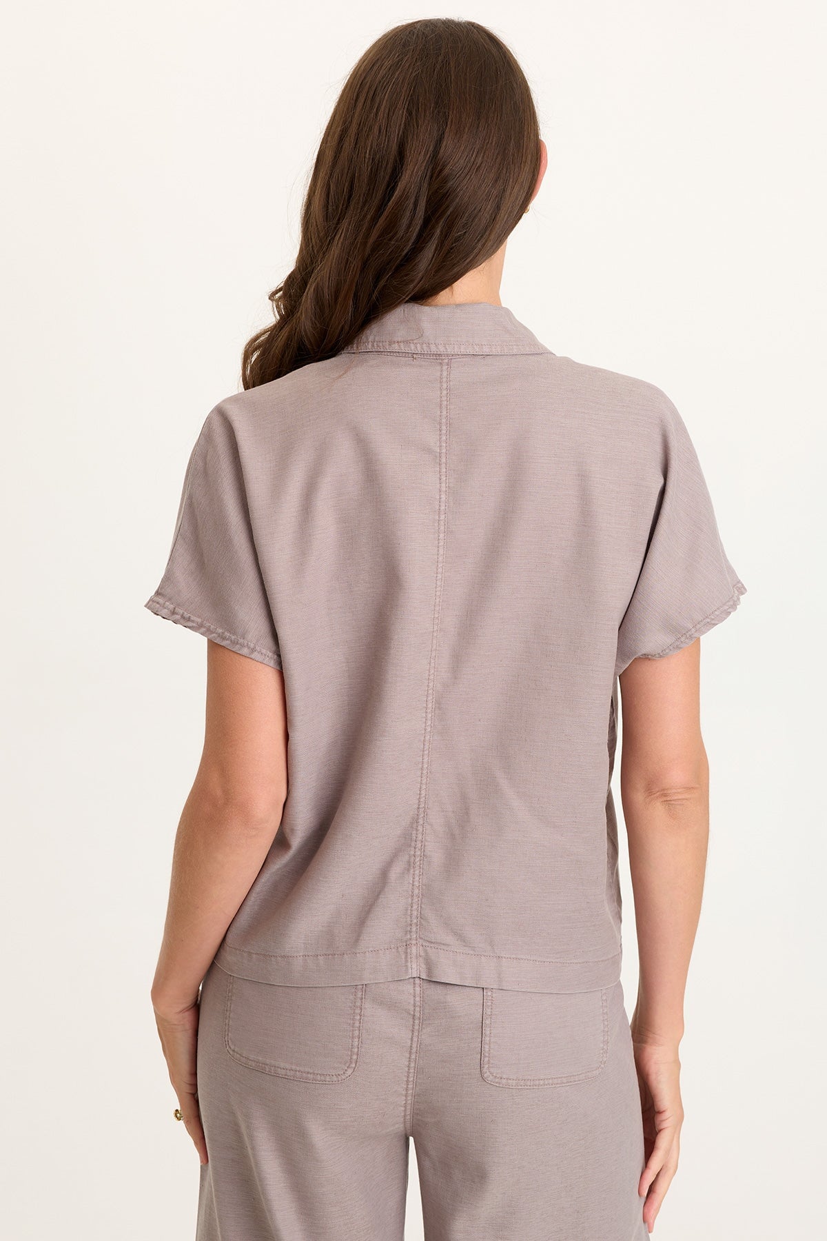 Hugh Twill Boxy Short Sleeve Jacket