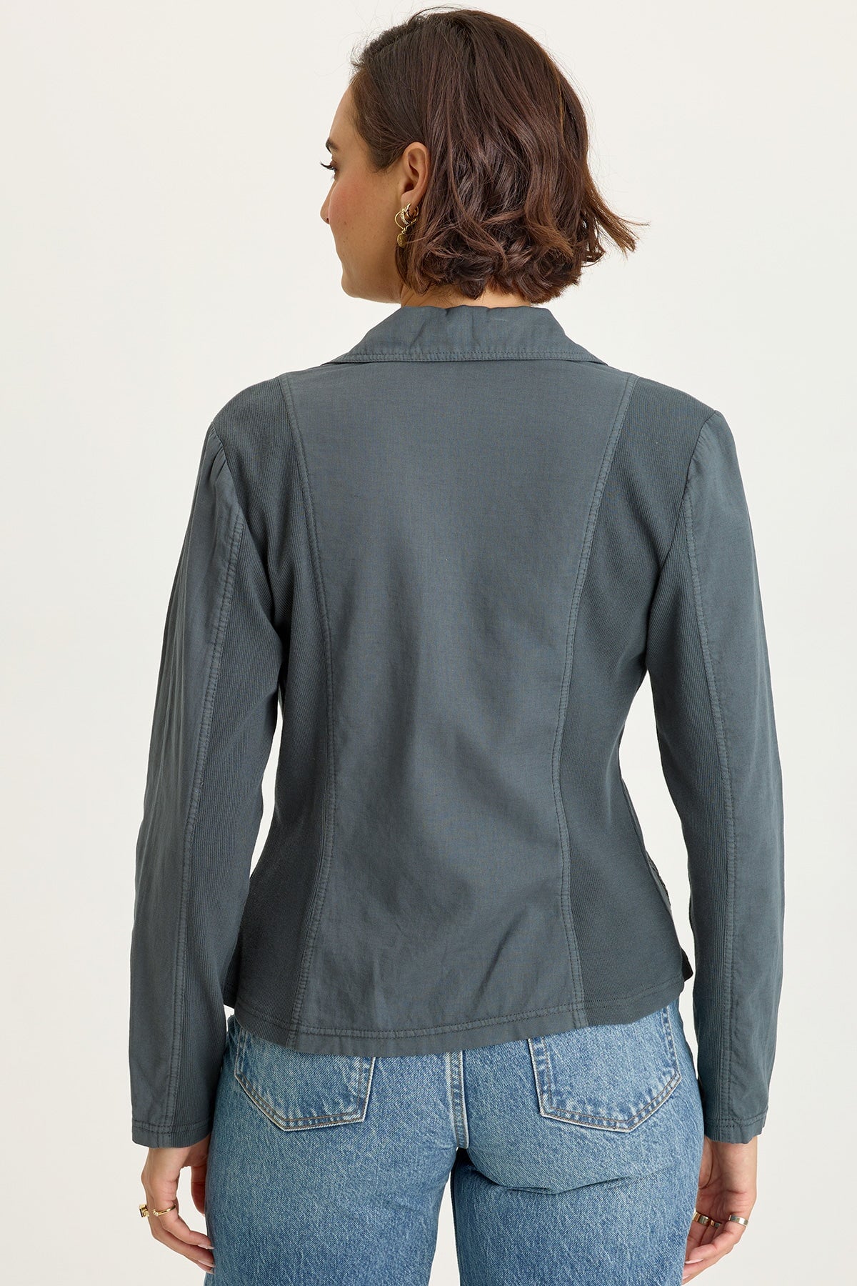 Brax Linen One-Button Blazer