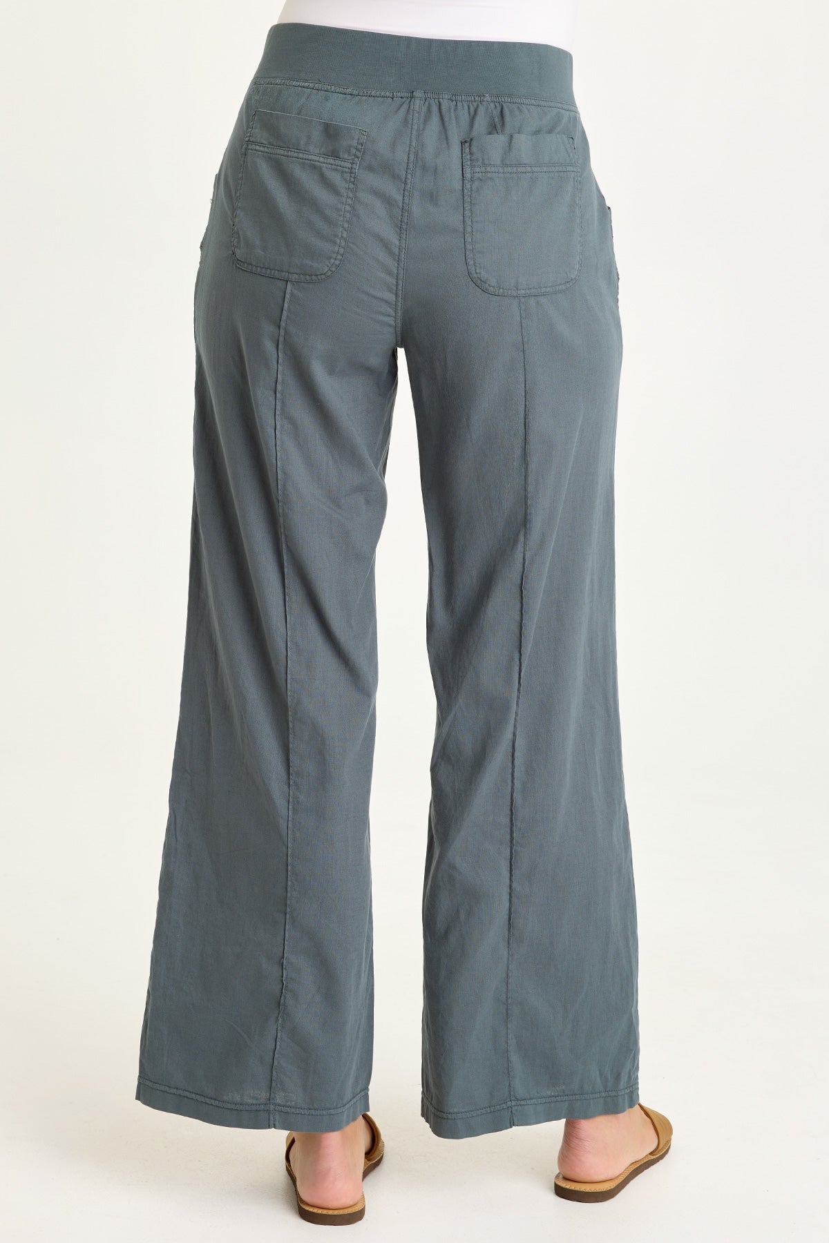 Torryn Linen Zipper Pockets Pants