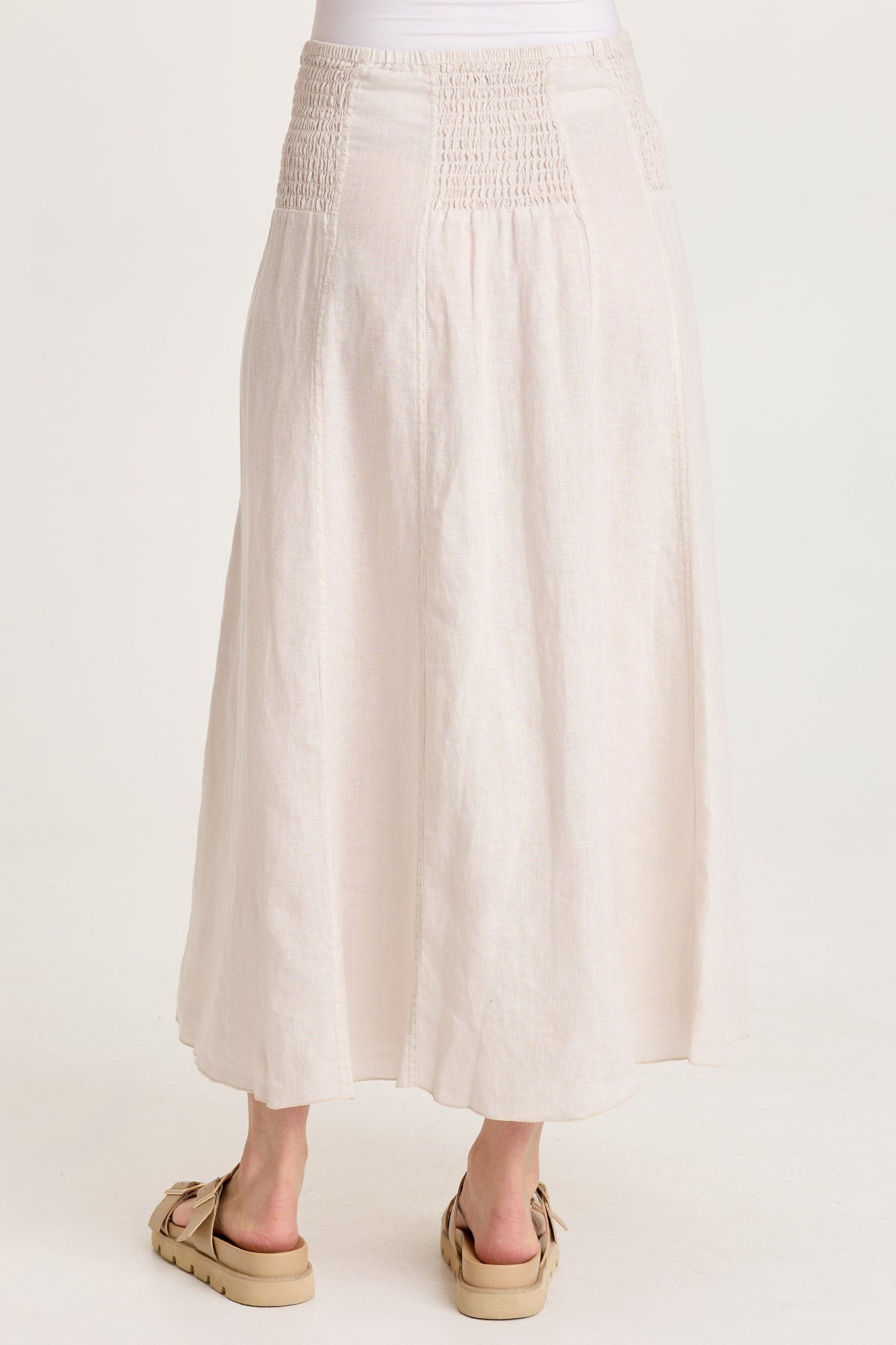 Blake Linen Smocked Skirt/Dress