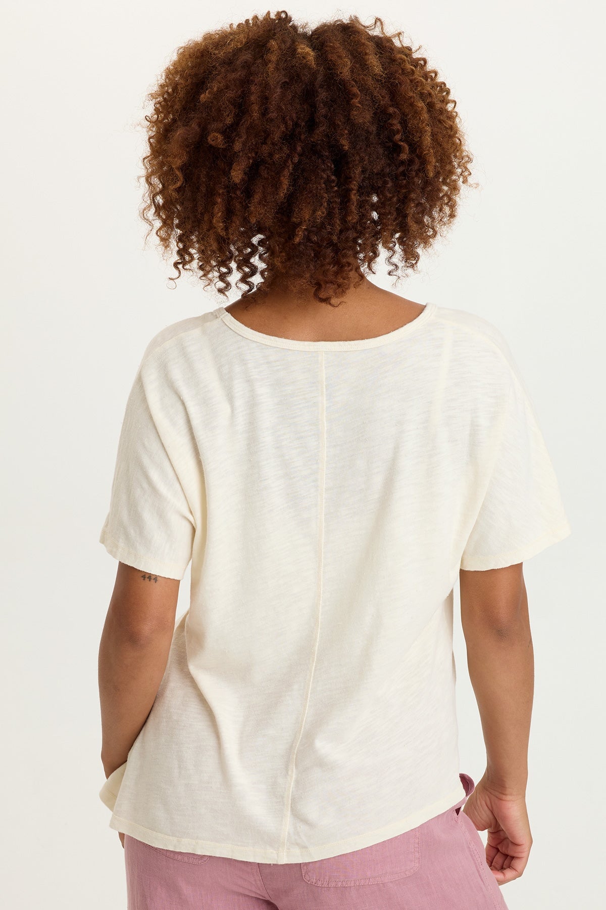 Anshel Jersey Wave Hem Tee