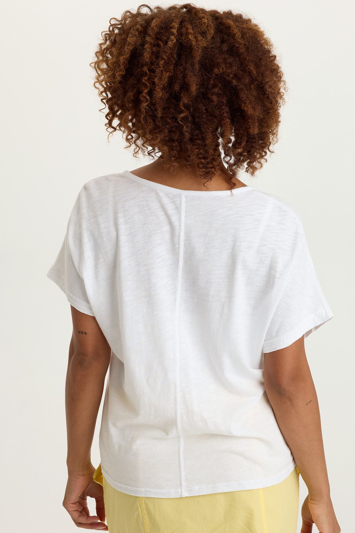 Dashell Twill Corded V-Neck Top