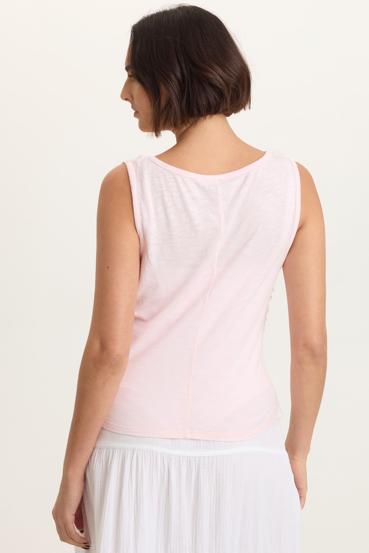 Brisa Stripe Voile Tie V-Neck Tank