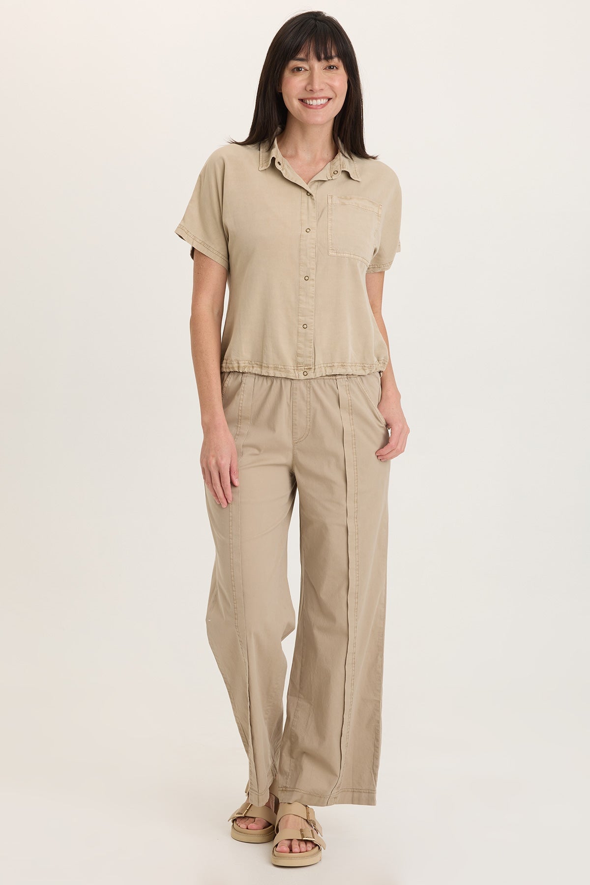 Bay Poplin Straight Leg Pant