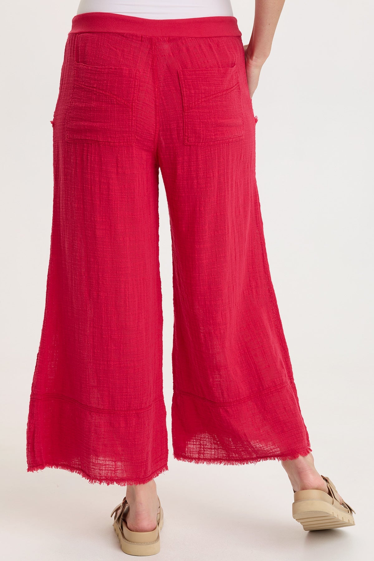 Ace Gauze Wide Leg Crop