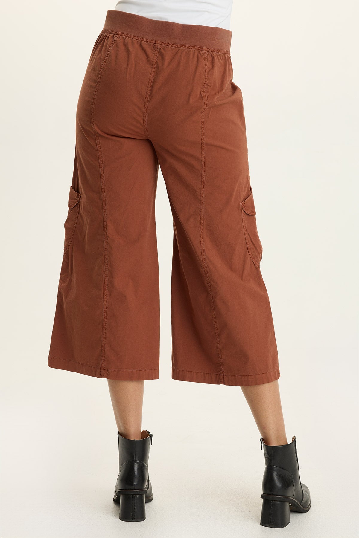Faulkner Poplin Exaggerated Pocket Crop Pant
