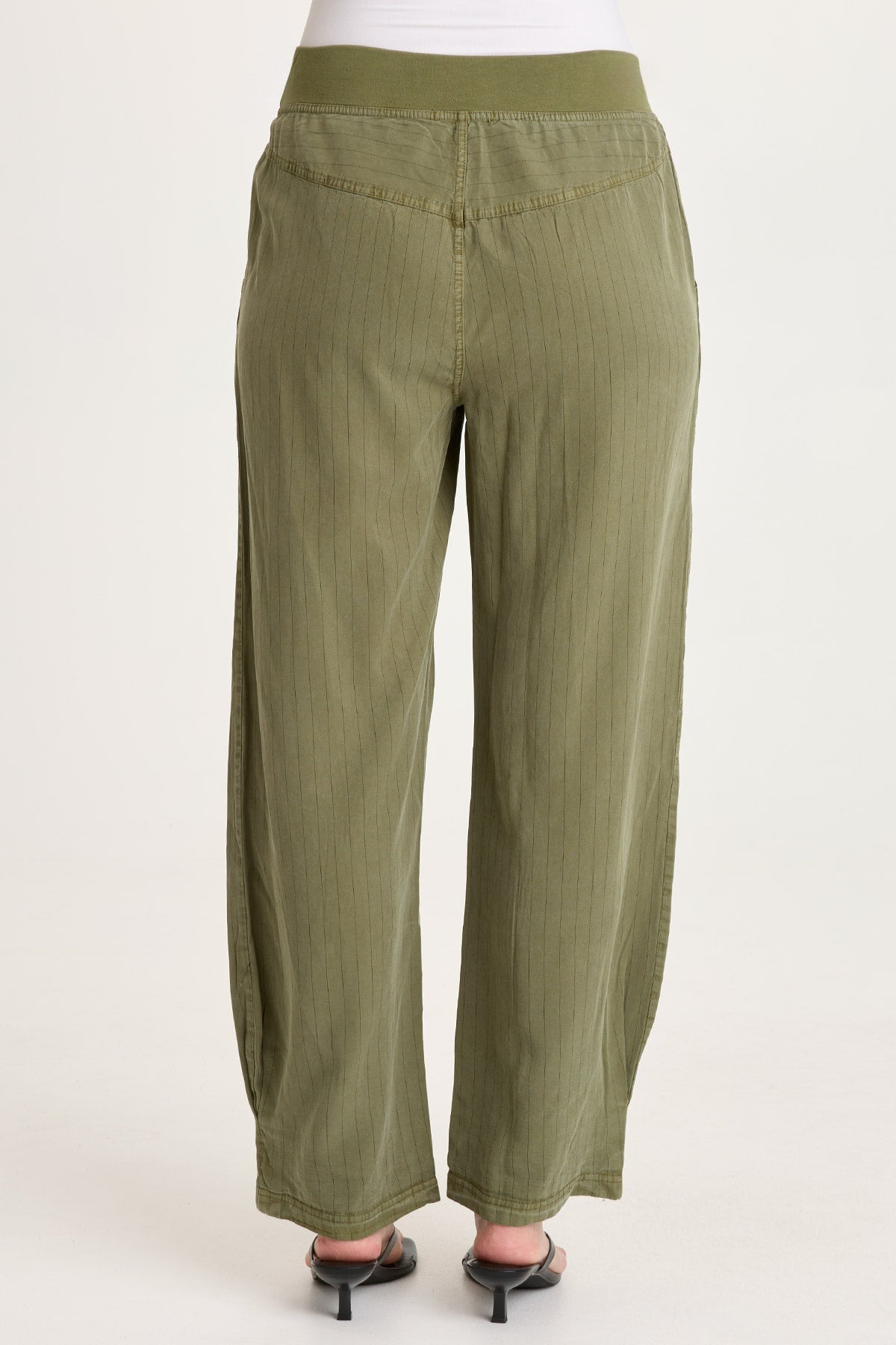 Carell Pinstripe Pleated Leg Pant