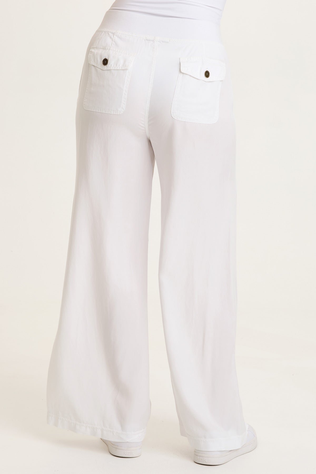 Dacia Twill Pleated Wide Leg Pant