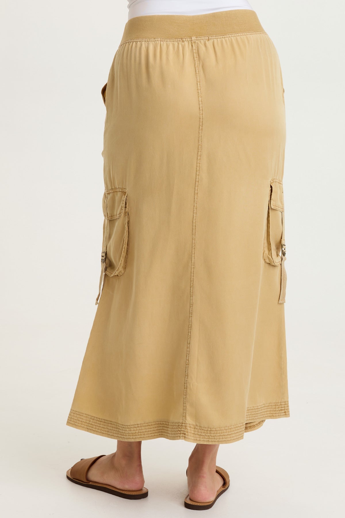 Kimo Tencel Cargo Maxi Skirt