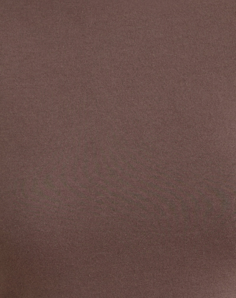 Agneta Tee in Coffee Quartz and Sage Combination
