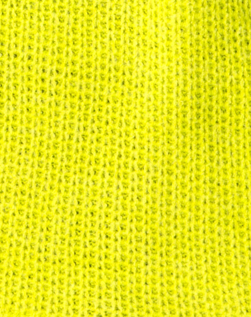 Ajie Oversize Jumper in Lime