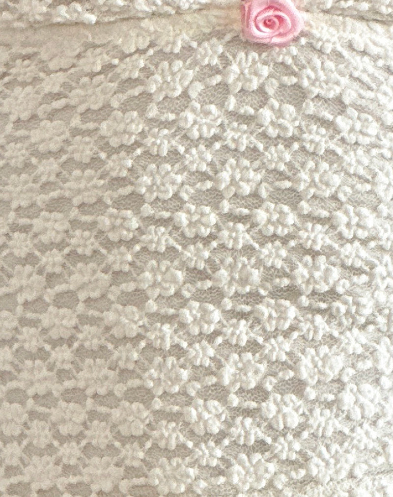Aksa Top in Canina Lace Ivory