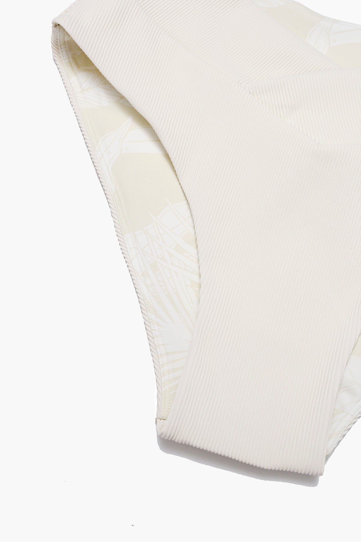 Crisscross Hourglass® Cheeky Bikini Bottom - Cream Rib
