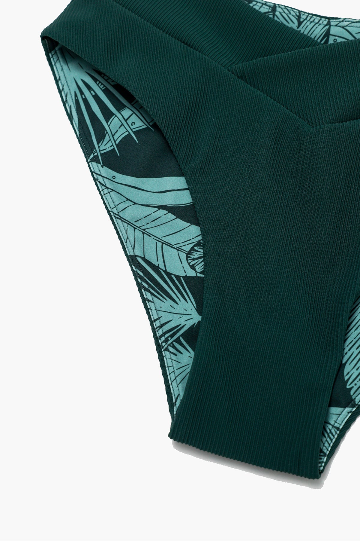 Crisscross Hourglass® Cheeky Bikini Bottom - Green Rib