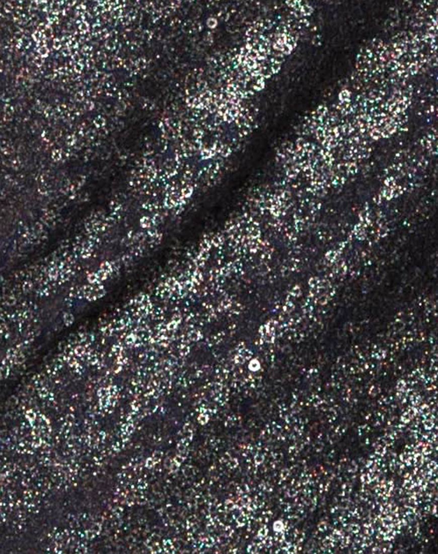 Cindy Mini Dress in Galaxy Twinkle Sequin