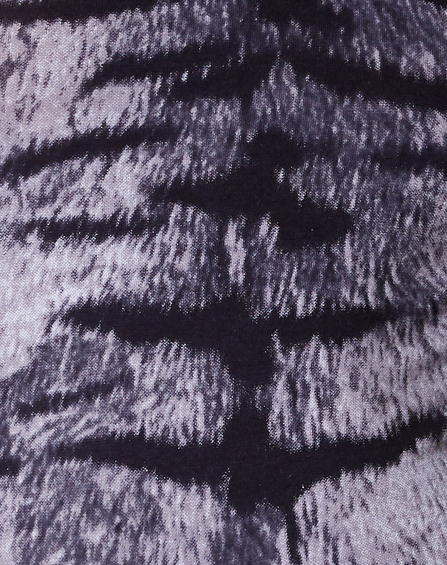Clars Vest Top in Tiger Full Silver