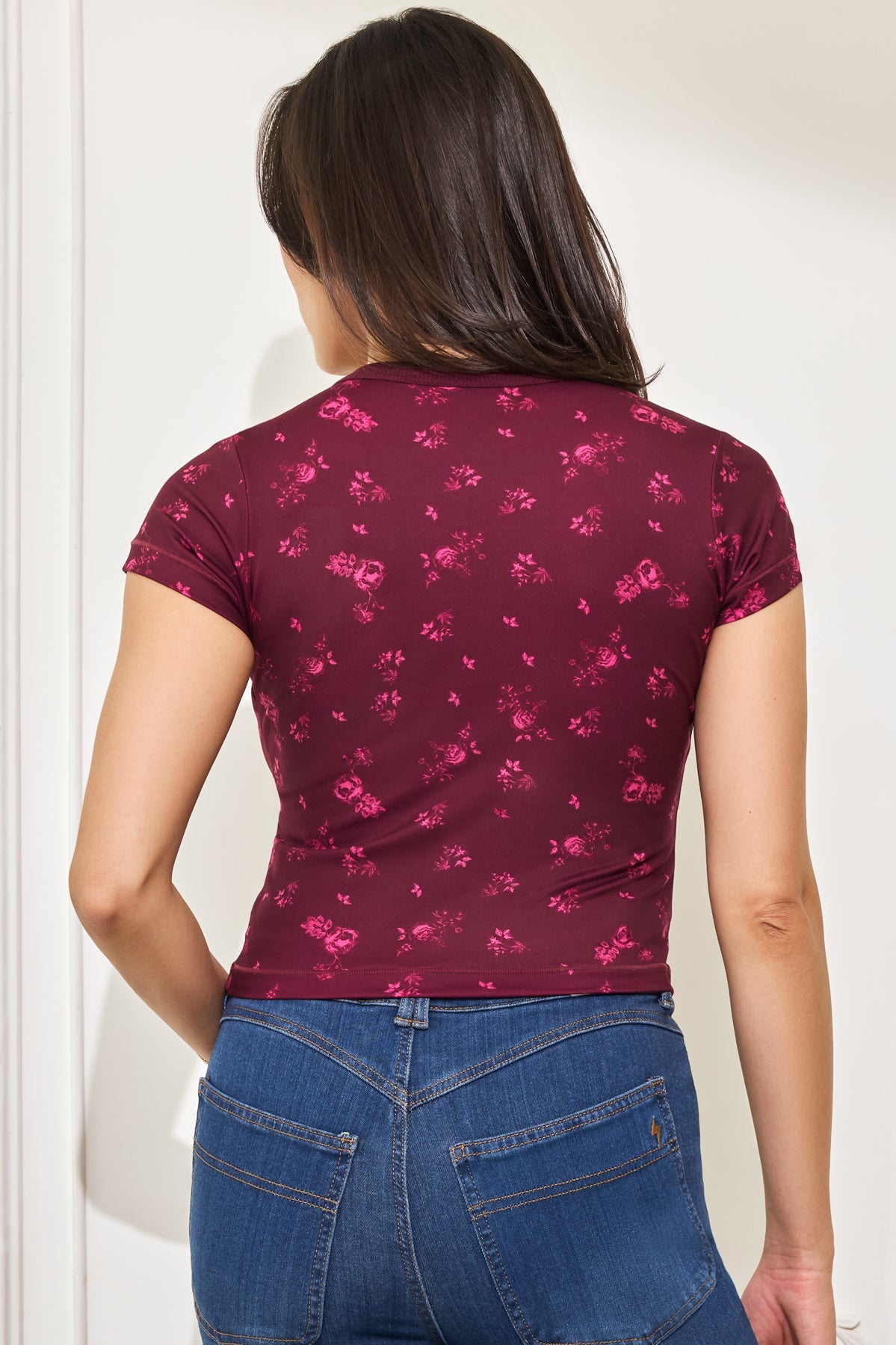 Call Me Baby Tee (Cropped) - Fleur d'amour