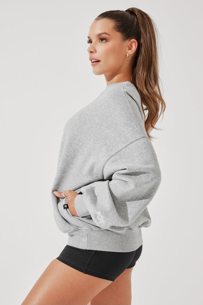 Cloud Crewneck Sweater - Heather Grey