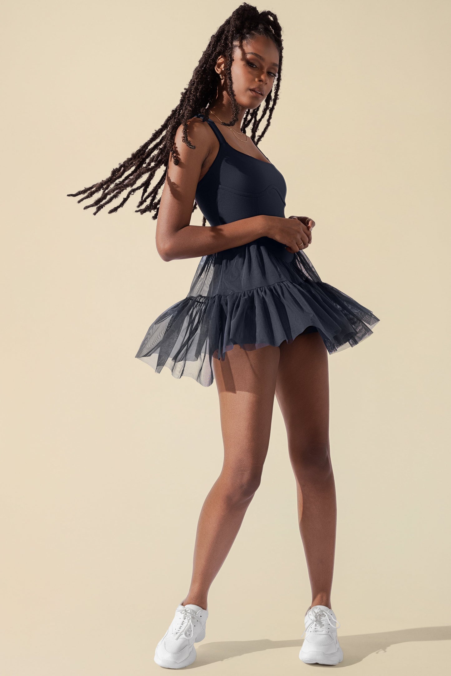 Corset Pirouette Dress - Smoky Navy