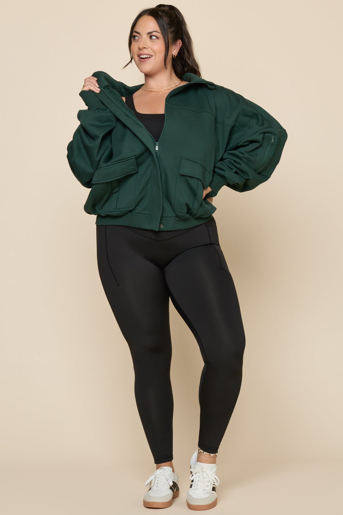 Cloud Bomber Jacket - Game Time Green