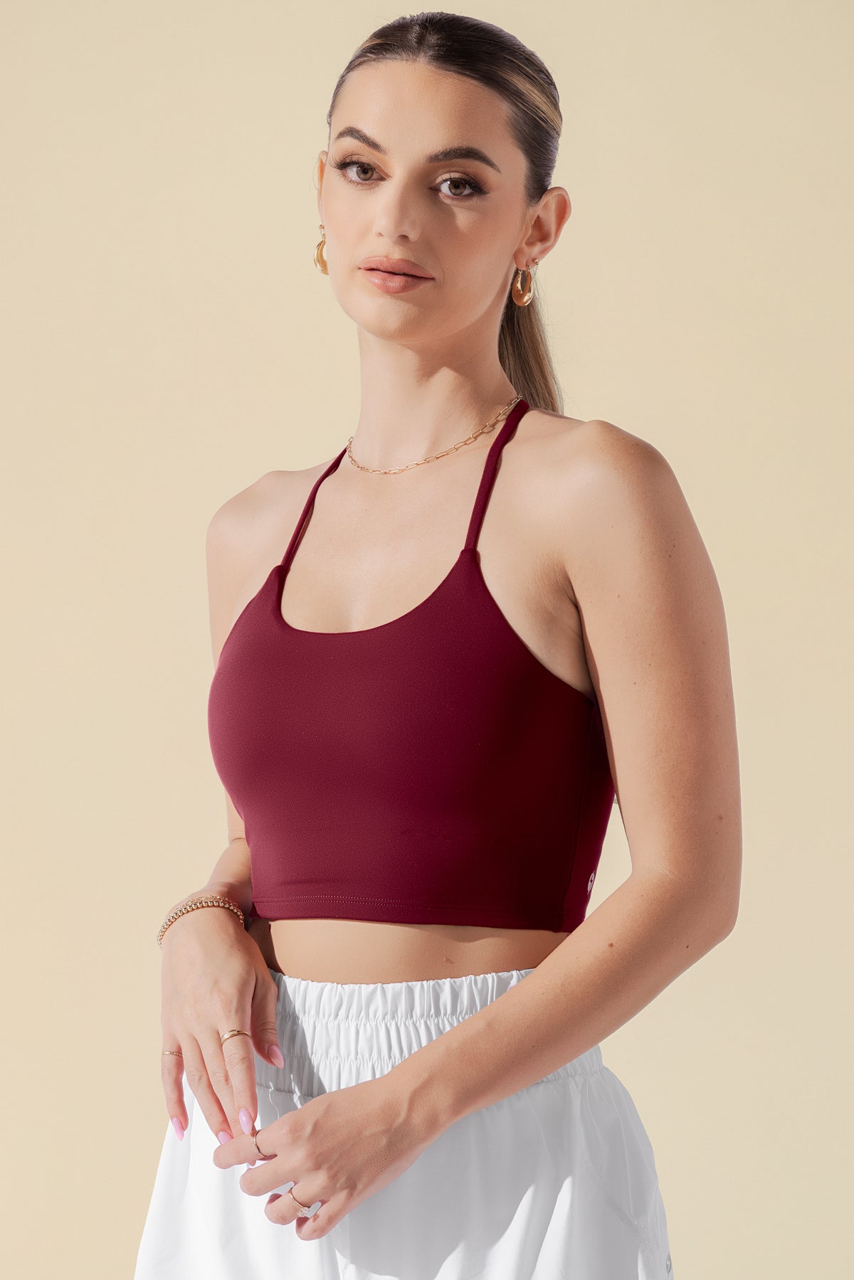Flexy Crop Top - Crimson