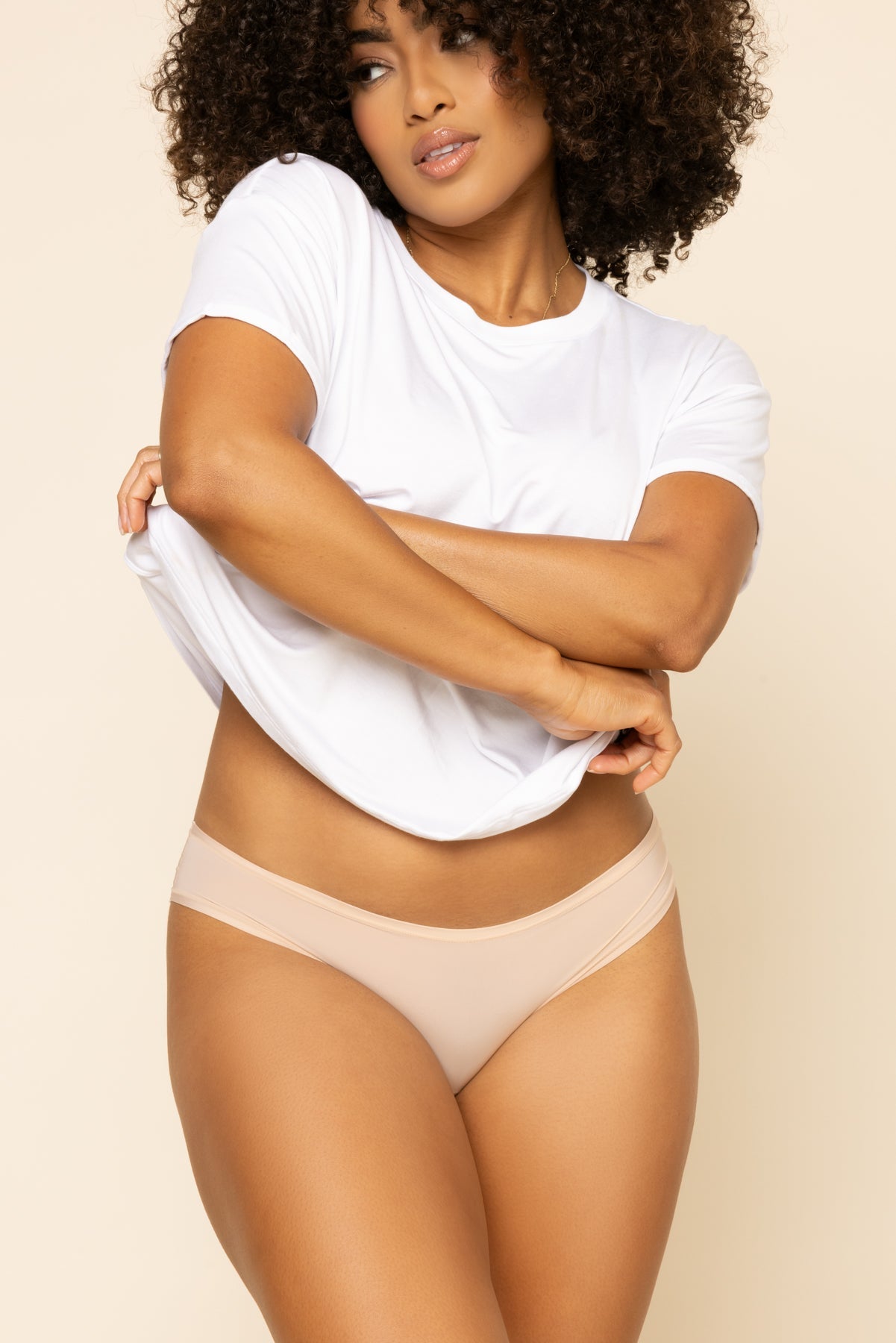 Next to Nothing Cheeky Panty - Rose Beige
