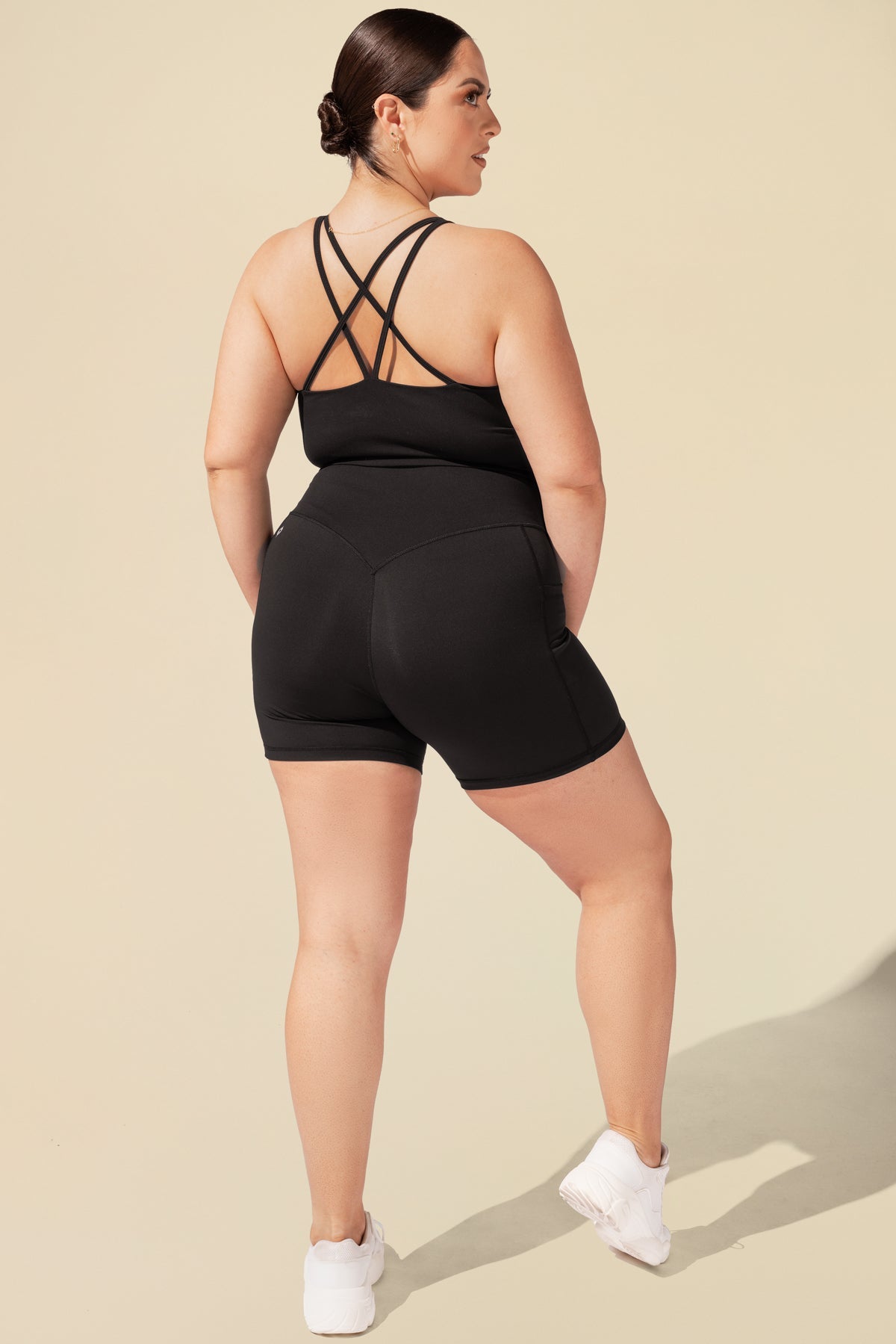 Crisscross Hourglass® Booty Short - Black
