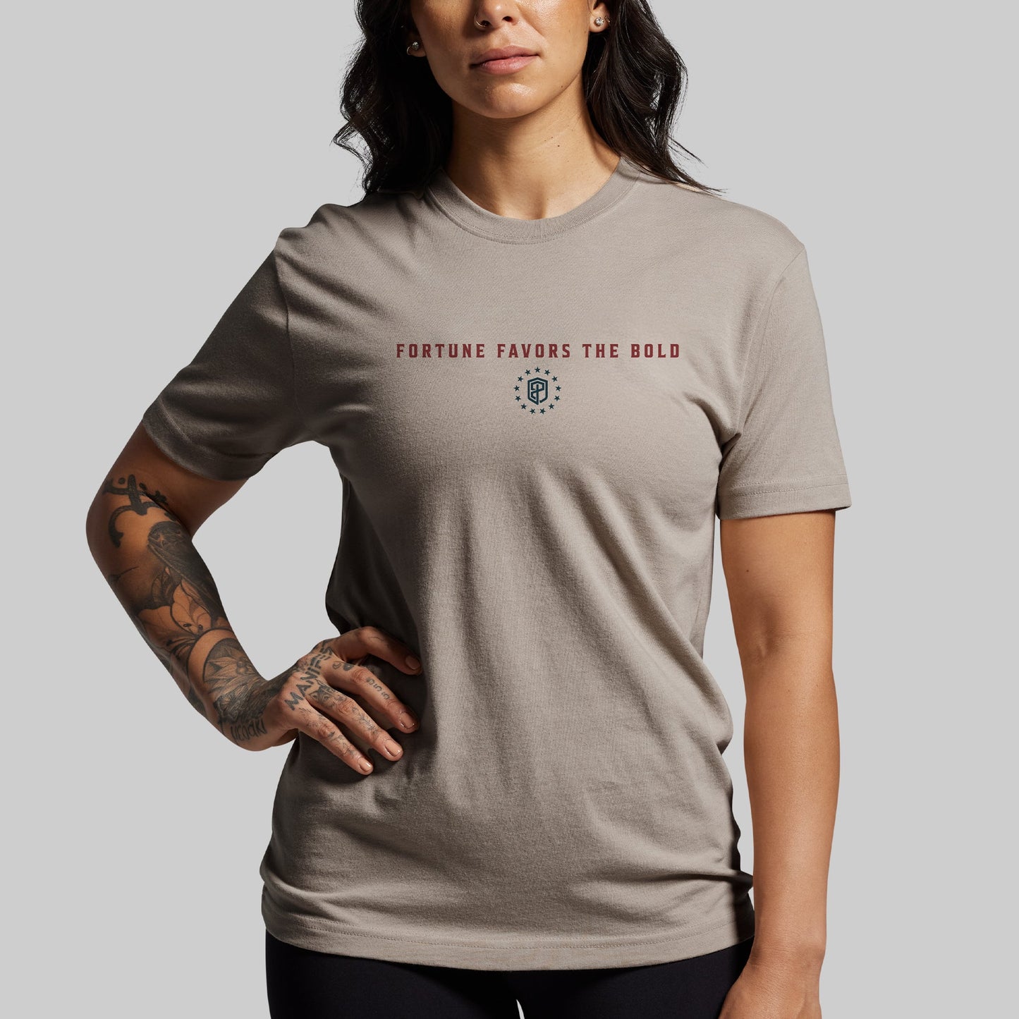 Fortune Favors the Bold Tee (Sandstone)