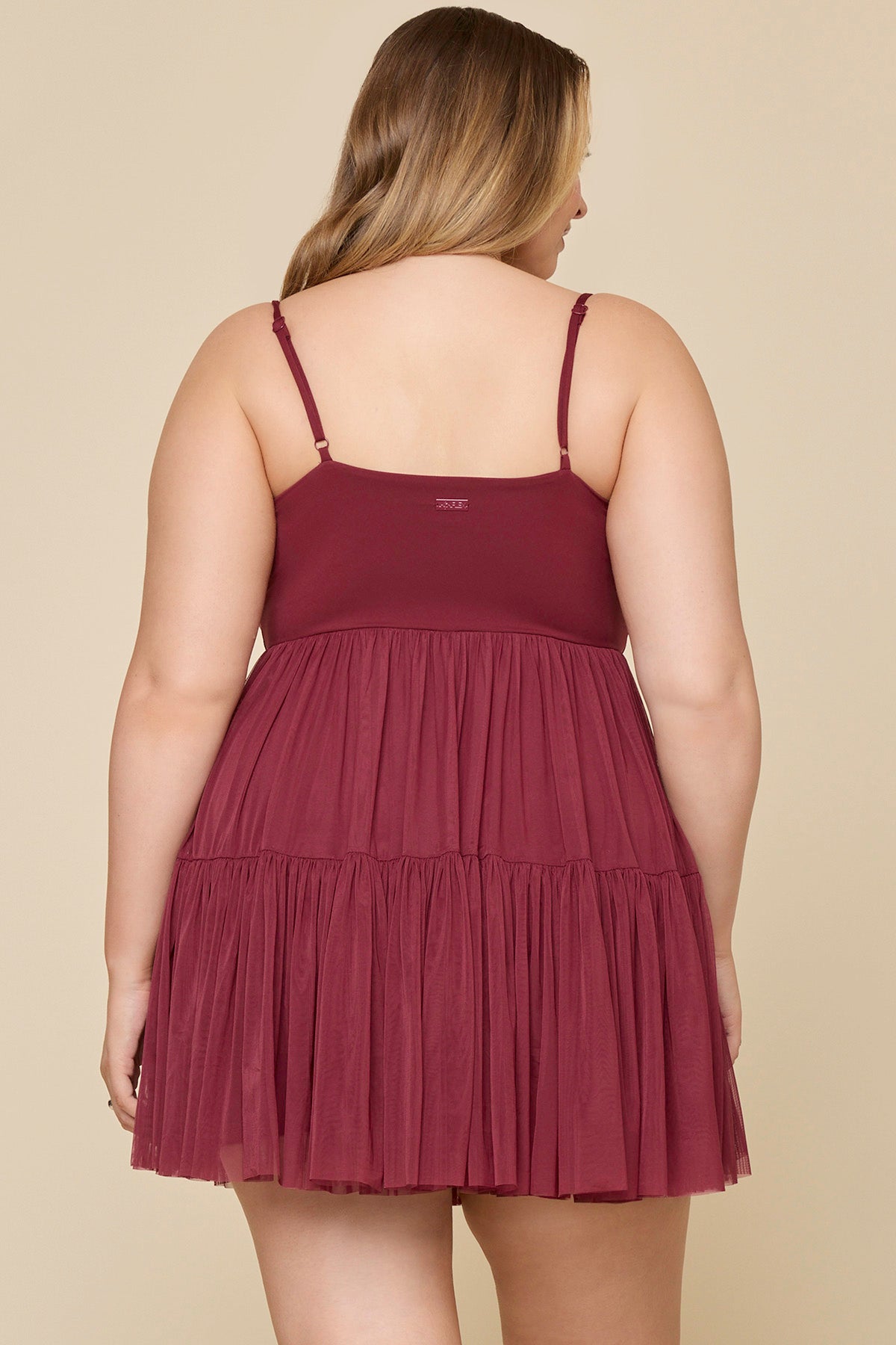 Pirouette Babydoll Dress - Crimson