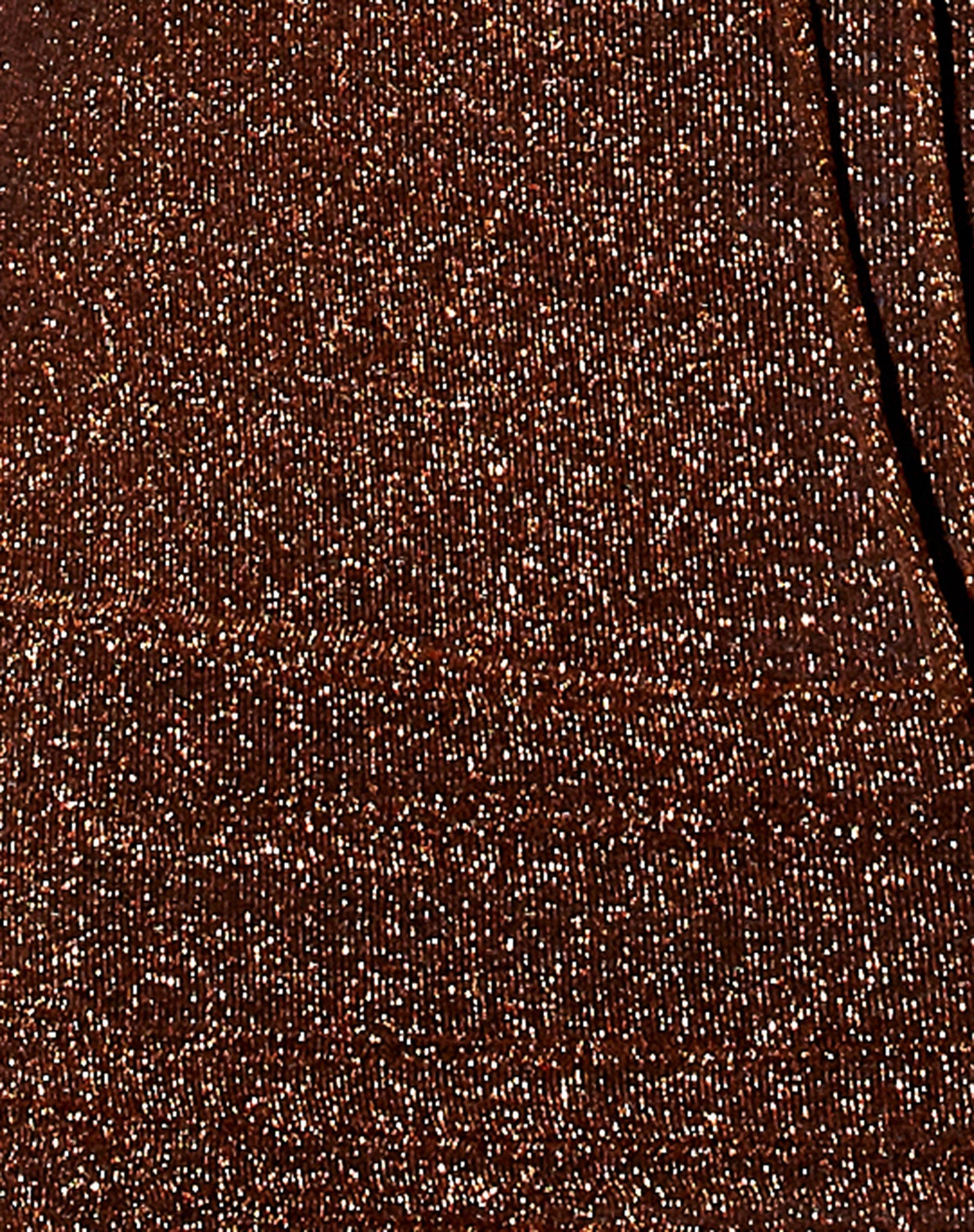 Arji Mini Skirt in Glitter Lurex Bronze