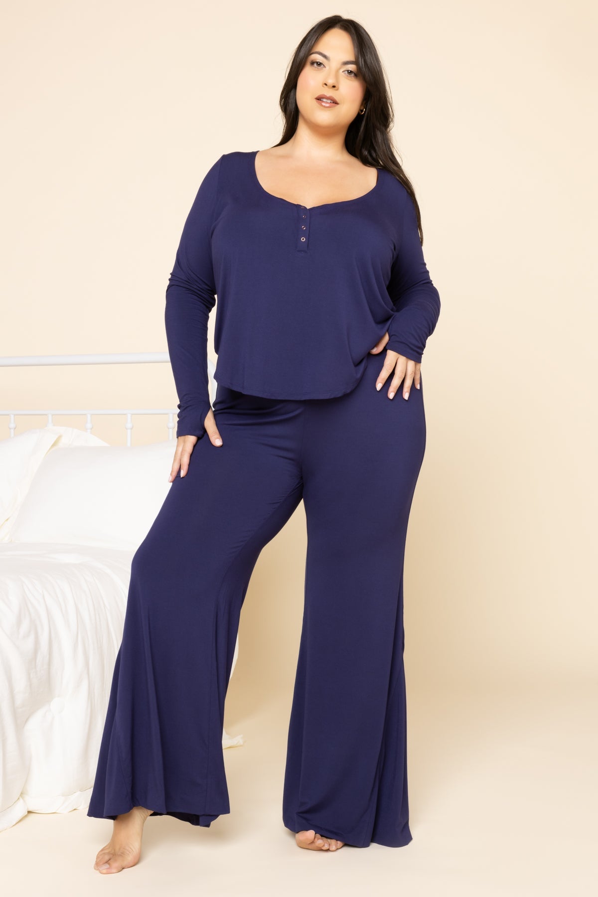 Deep Sleep Bell Bottoms - Night Navy