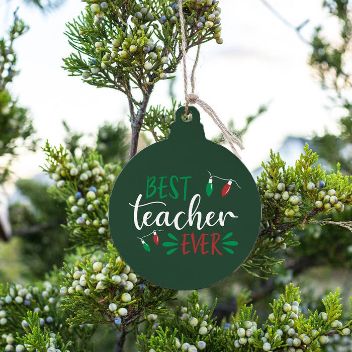 Best Teacher Ever Bulb Ornament Best Teacher Ever Bulb Ornament Ornaments