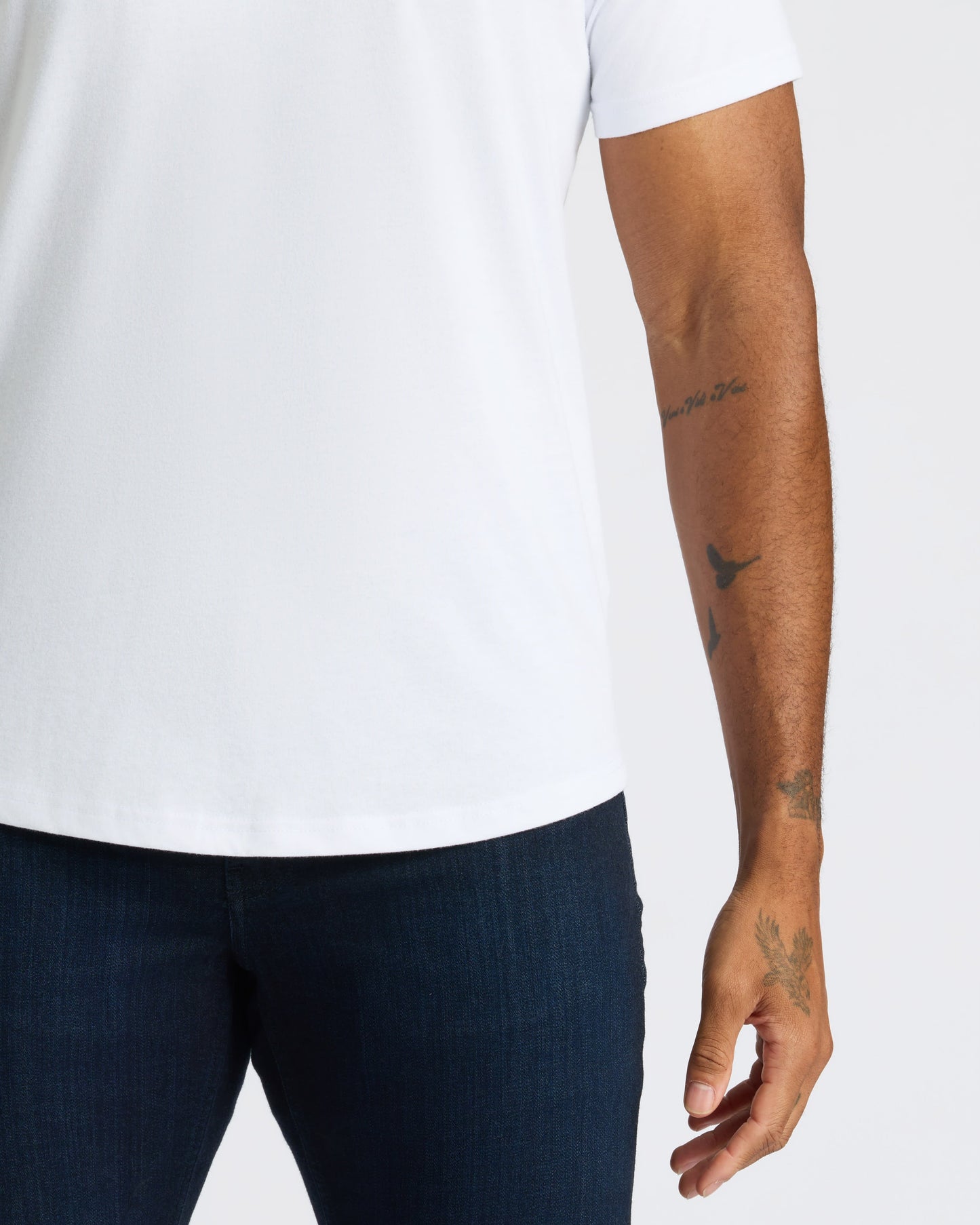 Classic Curved Hem Crew Neck 3-Pack