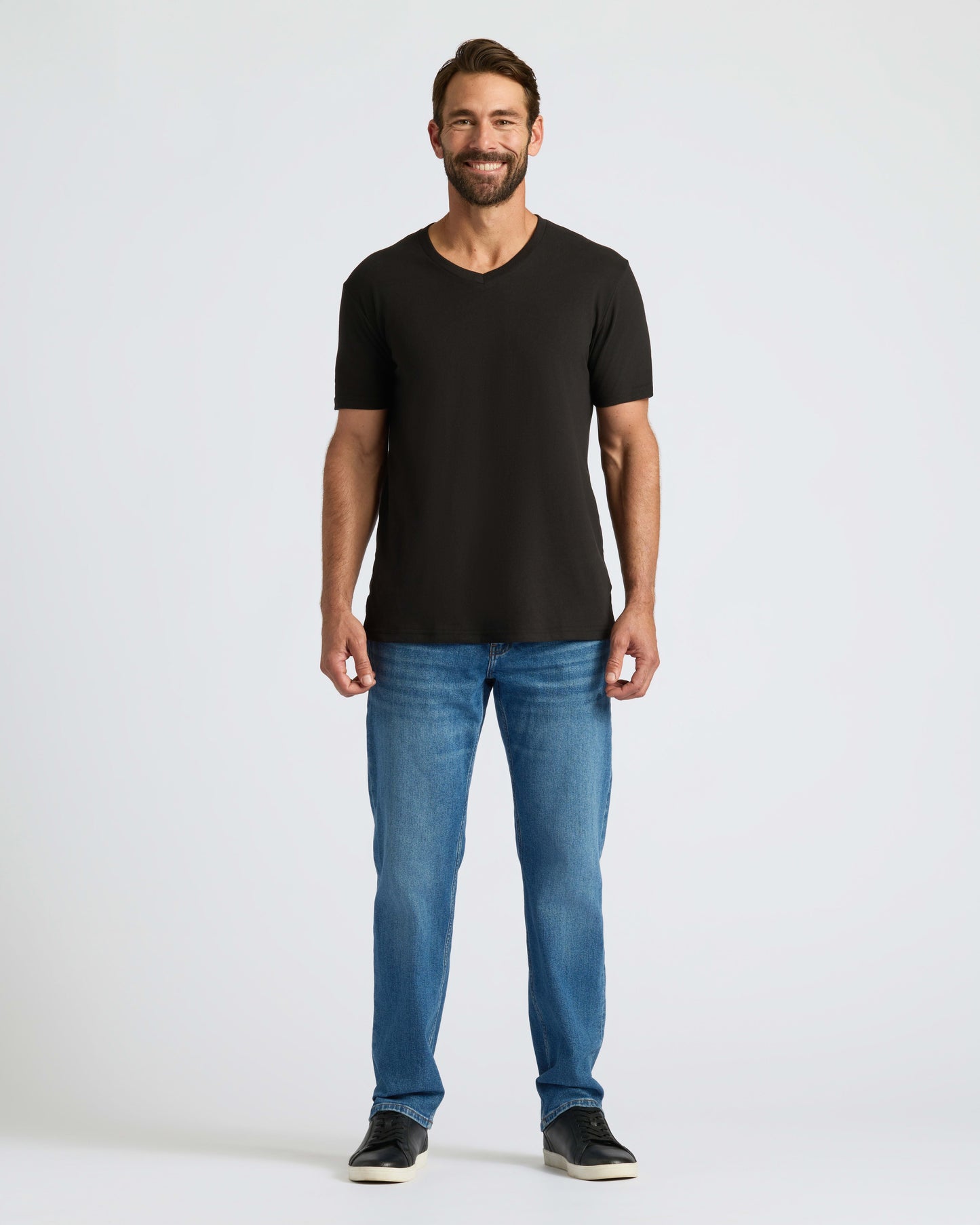 All Black Classic V-Neck 10-Pack