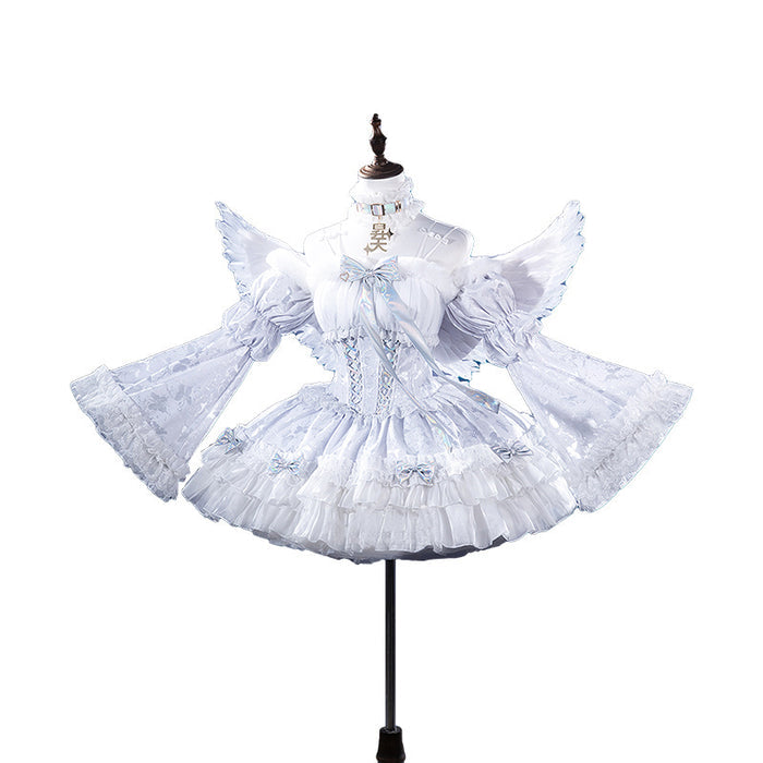 DokiDoki-R Game NEEDY GIRL OVERDOSE Cosplay KAngel Cospaly Costume Angel Suit Cute