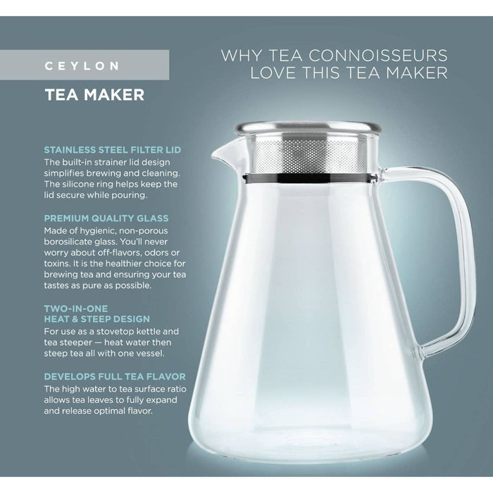 Dual Purpose Glass Tea Maker (40 Oz)