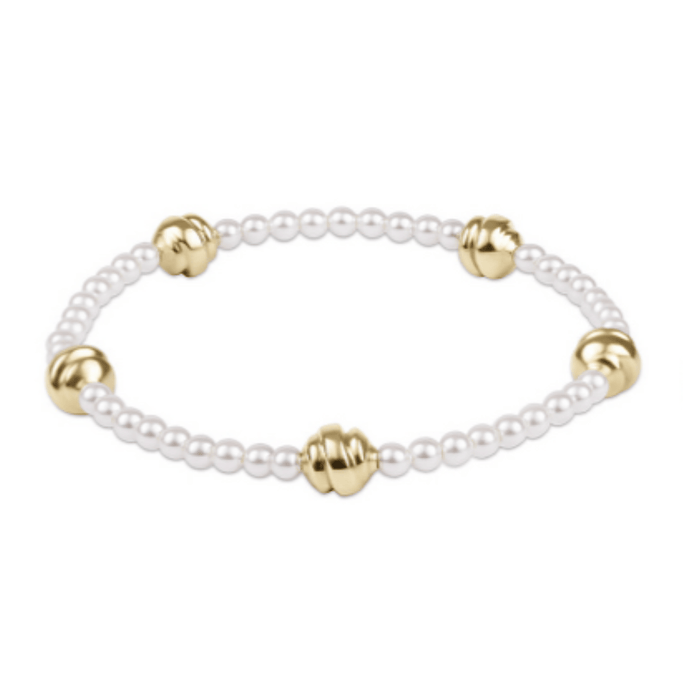 Enewton Admire 14kt Gold-Filled & 3mm Pearl Stretch Bracelet Enewton Admire 14kt Gold-Filled & 3mm Pearl Stretch Bracelet Bracelet