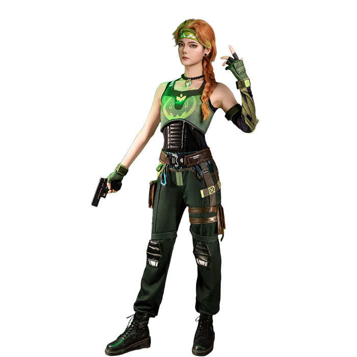 【In Stock】DokiDoki-R Game Valorant Cosplay Skye Costume Kirra Foster