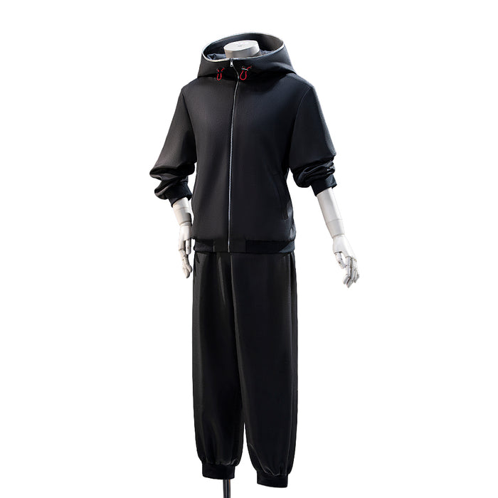 【Partial Ready For Ship】【Size S-3XL】Dokidoki-N Anime Cosplay Costume Black Hoodie Set Casual Wear